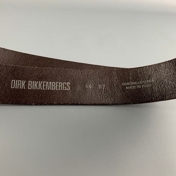 DIRK BIKKEMBERGS Size 30 Brown Leather Double Buckle Belt - Picture 5 of 5